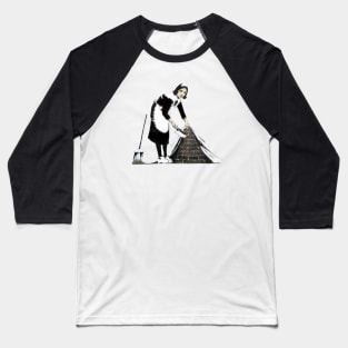 BANKSY Sweep Under the Carpet Baseball T-Shirt